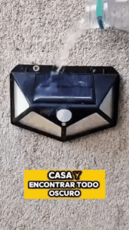LAMPARA SOLAR CON SENSOR DE MOVIMIENTO